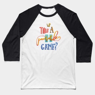 Is this a pausable Game Lettering Art Baseball T-Shirt